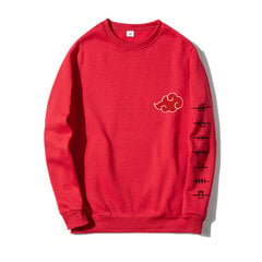 (XXLRed 4H)Anime Akatsuki Cloud Symbols Print Miesten Hupparit Hupparit Streetwear Rento Crewneck Pullover Miesten Naisten Ylimitoitettu collegepaita SHRY hinta ja tiedot | Miesten neuleet ja villapaidat | hobbyhall.fi