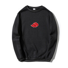 (XXLBlack ZJ)Anime Akatsuki Cloud Symbols Print Miesten Hupparit Hupparit Streetwear Rento Crewneck Pullover Miesten Naisten Ylimitoitettu collegepaita SHRY hinta ja tiedot | Miesten neuleet ja villapaidat | hobbyhall.fi