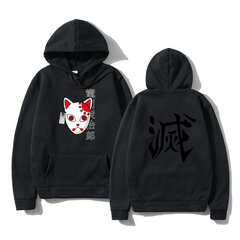 (MBlack H)Japanilainen huppari Anime Topit Pullover Sweatshirt Naiset Miehet Tanjiro Kamado Puku Hupparit Harajuku Sudadera hombre SHRY hinta ja tiedot | Miesten neuleet ja villapaidat | hobbyhall.fi