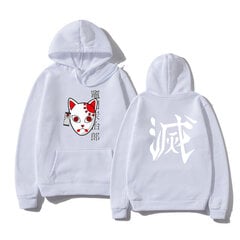 (Mwhite B)Japanilainen huppari Anime Topit Pullover Sweatshirt Naiset Miehet Tanjiro Kamado Puku Hupparit Harajuku Sudadera hombre SHRY hinta ja tiedot | Miesten neuleet ja villapaidat | hobbyhall.fi