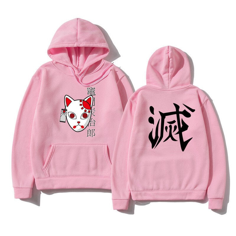 (MPink H)Japanilainen huppari Anime Topit Pullover Sweatshirt Naiset Miehet Tanjiro Kamado Puku Hupparit Harajuku Sudadera hombre SHRY hinta ja tiedot | Miesten neuleet ja villapaidat | hobbyhall.fi