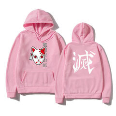 (XXLPink B)Japanilainen huppari Anime Topit Pullover Sweatshirt Naiset Miehet Tanjiro Kamado Puku Hupparit Harajuku Sudadera hombre SHRY hinta ja tiedot | Miesten neuleet ja villapaidat | hobbyhall.fi