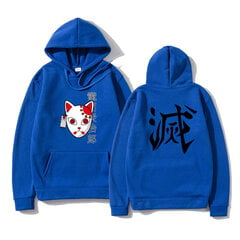 (XXLBlue H)Japanilainen huppari Anime Topit Pullover Sweatshirt Naiset Miehet Tanjiro Kamado Puku Hupparit Harajuku Sudadera hombre SHRY hinta ja tiedot | Miesten neuleet ja villapaidat | hobbyhall.fi