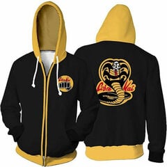 (SBHS1101982S)TV-sarja Cosplay-hupparit Cobra Kai 3D-tulostus collegepaita Vetoketjuhuppari Miesten Naisten Muoti Katuvaatteet Harajuku Takki Takki Vaatteet SHRY hinta ja tiedot | Miesten neuleet ja villapaidat | hobbyhall.fi