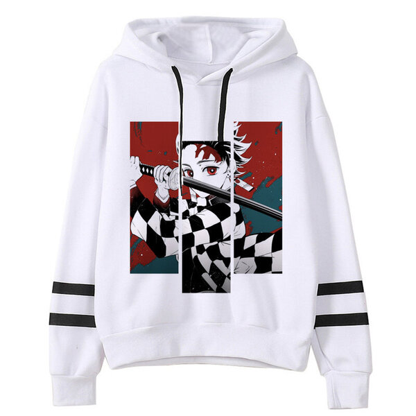 (S518)Kimetsu No Yaiba Miesten/naisten Hupparit Anime Unisex Harajuku Aesthetic 90s collegepaita Ulzzang Graphic Casual Miesten huppari SHRY