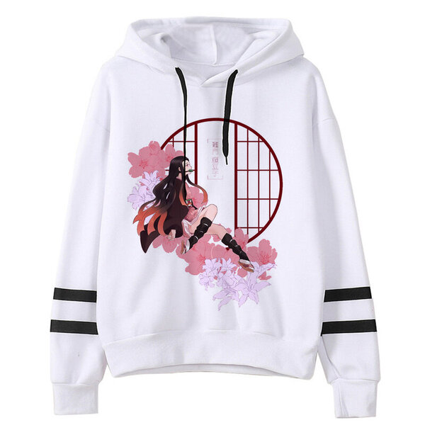 (S510)Kimetsu No Yaiba Miesten/naisten Hupparit Anime Unisex Harajuku Esteettinen 90-luvun collegepaita Ulzzang Graphic Casual Miesten huppari SHRY