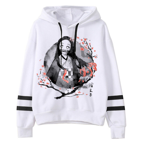 (S523)Kimetsu No Yaiba Miesten/naisten Hupparit Anime Unisex Harajuku Aesthetic 90s collegepaita Ulzzang Graphic Casual Miesten huppari SHRY