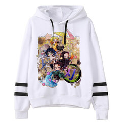 (S502)Kimetsu No Yaiba Miesten/naisten Hupparit Anime Unisex Harajuku Aesthetic 90s collegepaita Ulzzang Graphic Casual Miesten huppari SHRY hinta ja tiedot | Miesten neuleet ja villapaidat | hobbyhall.fi