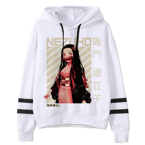 (S504)Kimetsu No Yaiba Miesten/naisten Hupparit Anime Unisex Harajuku Esteettinen 90-luvun collegepaita Ulzzang Graphic Casual Miesten huppari SHRY