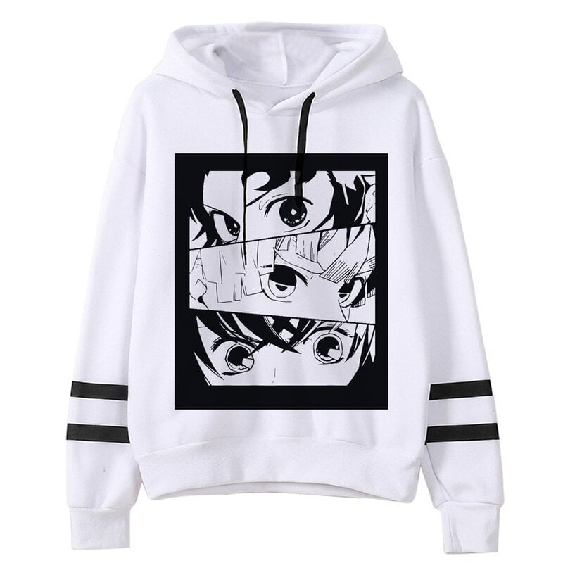 (M519)Kimetsu No Yaiba Miesten/naisten Hupparit Anime Unisex Harajuku Esteettinen 90-luvun collegepaita Ulzzang Graphic Casual Miesten huppari SHRY hinta ja tiedot | Miesten neuleet ja villapaidat | hobbyhall.fi