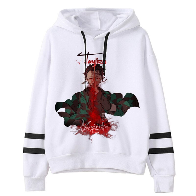 (M509)Kimetsu No Yaiba Miesten/naisten Hupparit Anime Unisex Harajuku Esteettinen 90-luvun collegepaita Ulzzang Graphic Casual Miesten huppari SHRY hinta ja tiedot | Miesten neuleet ja villapaidat | hobbyhall.fi