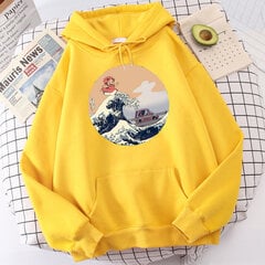 (Yellow)Ponyo Japani Anime Söpöt printti miesten collegepaidat Hip Hop Harajuku hupullinen Syksy Löysä Streetwear Fleece Hauska Rento Miesten Hupparit SHRY hinta ja tiedot | Miesten neuleet ja villapaidat | hobbyhall.fi