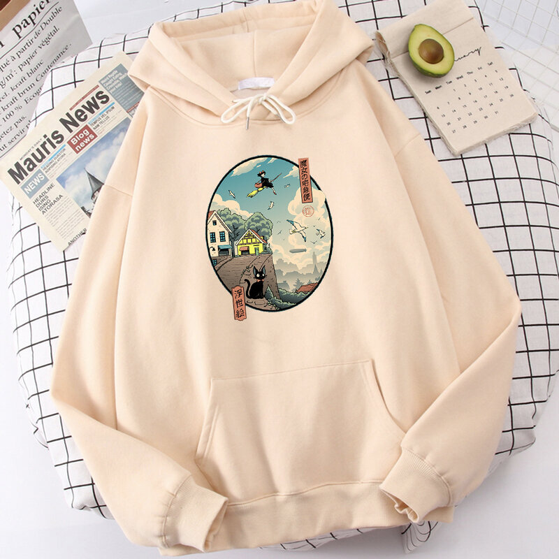 (SBeigeR0423) Ponyo Japani Anime Söpöt Printti Miesten Neulepuserot Hip Hop Harajuku Hupullinen Syksy Löysä Streetwear Fleece Hauska Rento Miesten Hupparit SHRY hinta ja tiedot | Miesten neuleet ja villapaidat | hobbyhall.fi