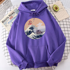 (Purppura) Ponyo Japani Anime Söpöt Printti Miesten Neulepuserot Hip Hop Harajuku Hupulliset Syksyiset Löysät Streetwear Fleece Hauskat Rento Miesten Hupparit SHRY hinta ja tiedot | Miesten neuleet ja villapaidat | hobbyhall.fi