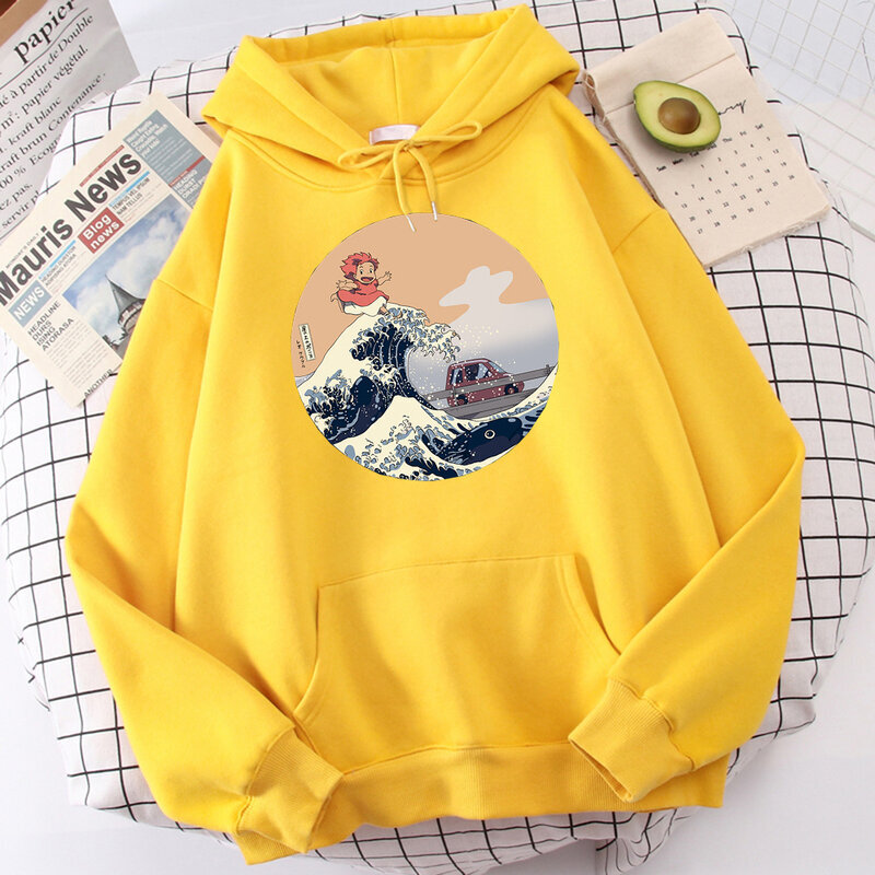 (MYkeltainen)Ponyo Japani Anime Söpöt printti miesten collegepaidat Hip Hop Harajuku Hupulliset Syksyiset Löysät Streetwear Fleece Hauskat Rento Miesten Hupparit SHRY hinta ja tiedot | Miesten neuleet ja villapaidat | hobbyhall.fi