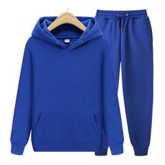 (SBlue)Miesten setit Hupparit+housut Syksy Talvi Huppari Swetarihousut Muoti Slim Fit Miesset Huppari Housut Hip Hop Pullover Huppari SHRY hinta ja tiedot | Miesten neuleet ja villapaidat | hobbyhall.fi