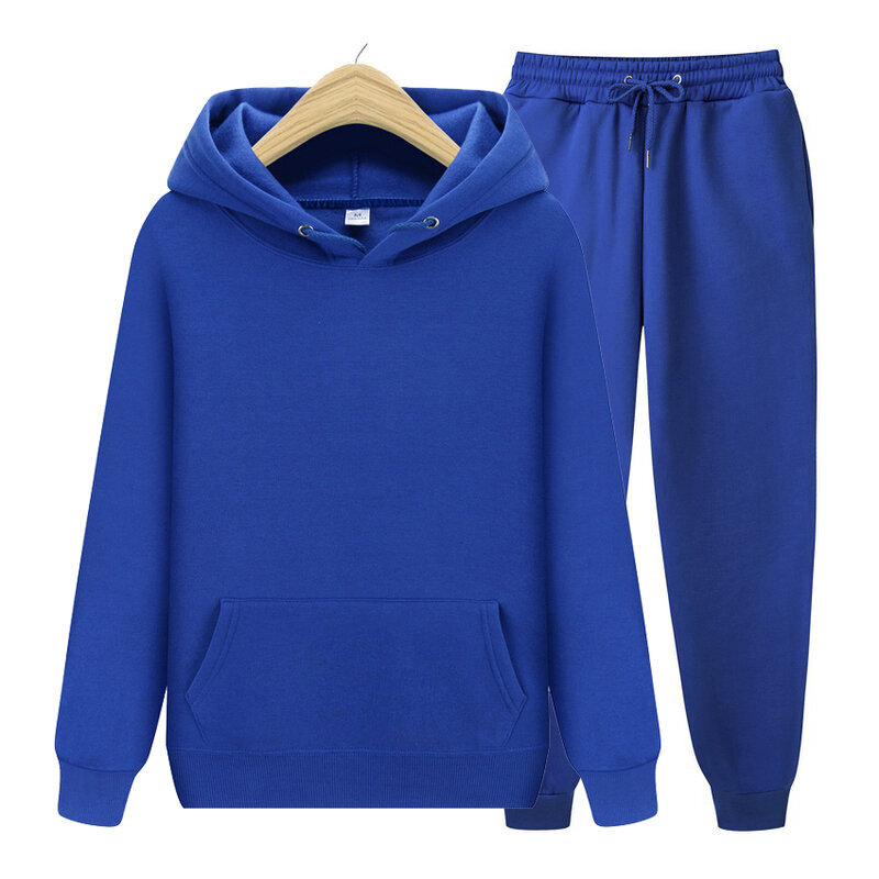 (XXLBlue)Miesten setit Hupparit+housut Syksy Talvi Huppari Huppari Swetarihousut Muoti Slim Fit Miesten setti Huppari Housut Hip Hop Pullover Huppari SHRY hinta ja tiedot | Miesten neuleet ja villapaidat | hobbyhall.fi