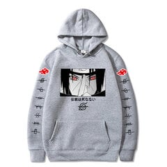 (MLVaaleanharmaa9)Japanilainen anime Akatsuki Miesten huppari Pilvi Symbolit Japani Hupparit Streetwear Itachi Syksy Talvi SHRY hinta ja tiedot | Miesten neuleet ja villapaidat | hobbyhall.fi