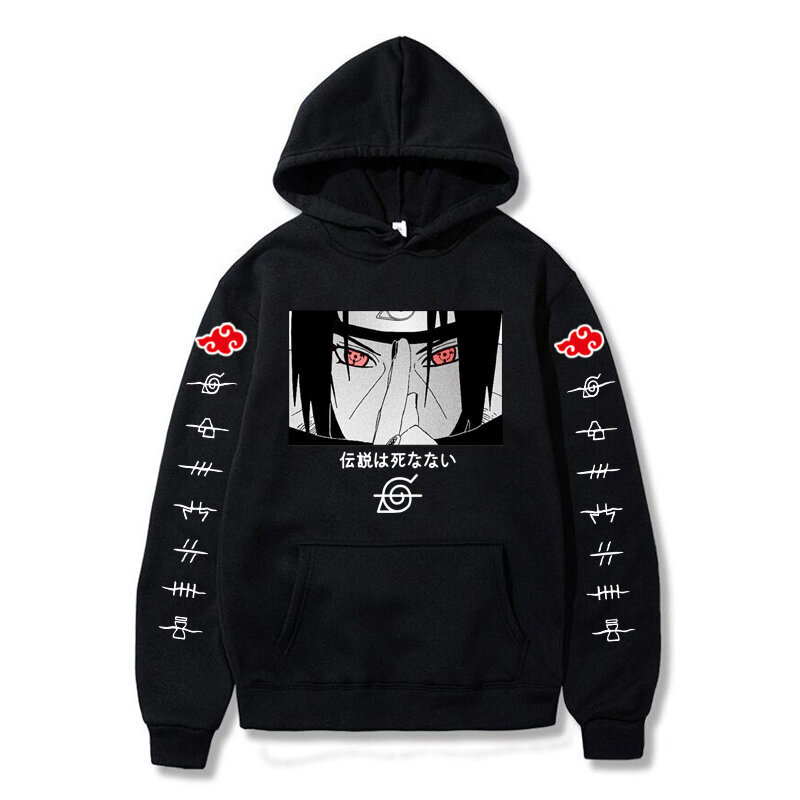 (Lblack08)Japanilainen anime Akatsuki Miesten huppari Pilvisymbolit Japani Hupparit Streetwear Itachi Syksy Talvi SHRY hinta ja tiedot | Miesten neuleet ja villapaidat | hobbyhall.fi