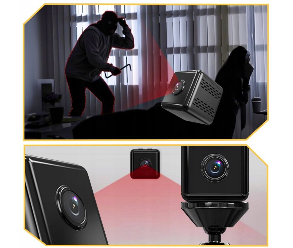 Mini Spy Camera Pieni WIFI 4K + Bracket Lewer hinta ja tiedot | Valvontakamerat | hobbyhall.fi