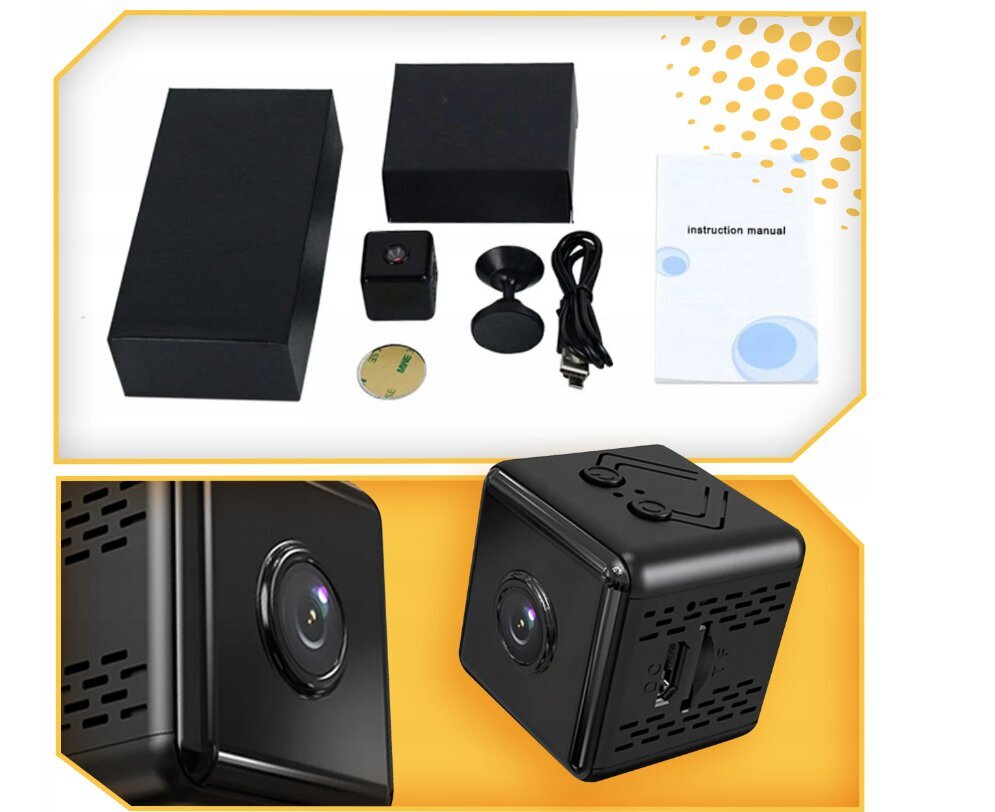 Mini Spy Camera Pieni WIFI 4K + Bracket Lewer hinta ja tiedot | Valvontakamerat | hobbyhall.fi