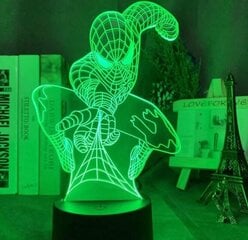 Marvel Hero Spider Man 3D-yövalo hinta ja tiedot | Lastenhuoneen valaisimet | hobbyhall.fi