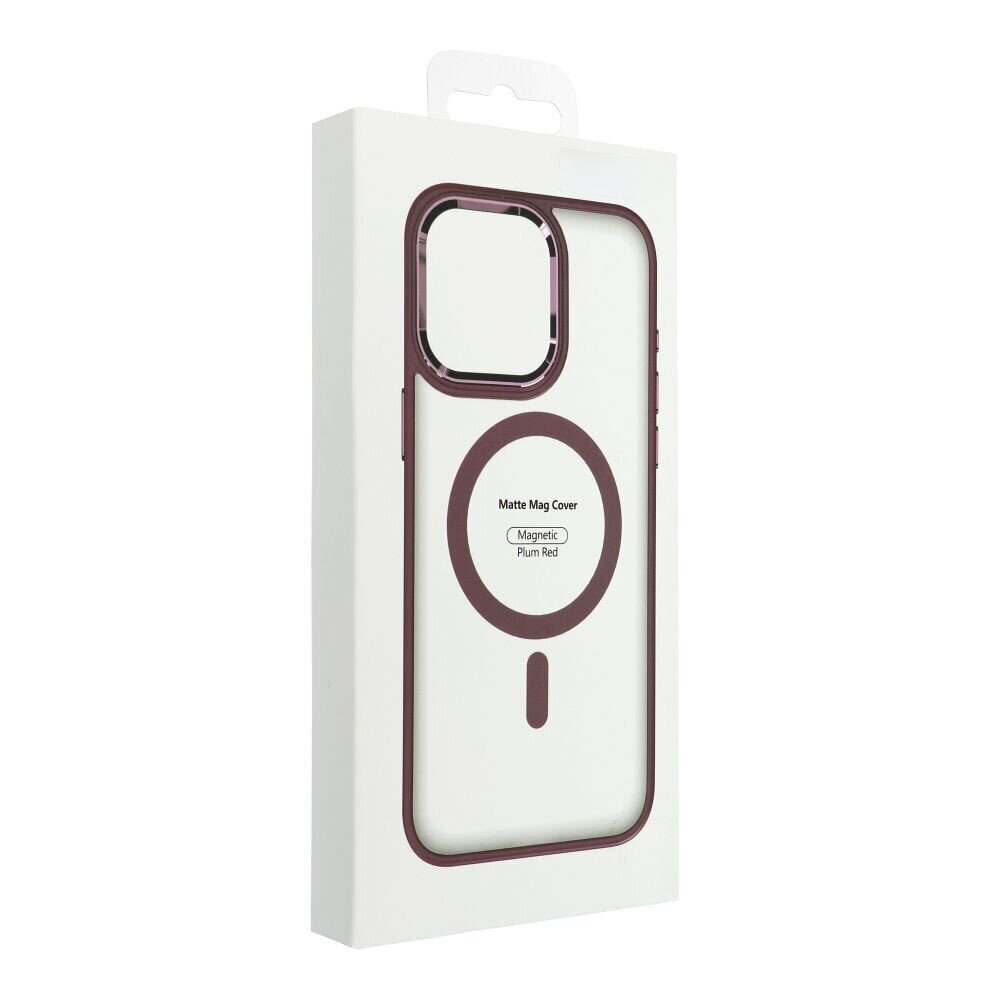 Matte Mag Cover, iPhone 16 Pro - Plum red hinta ja tiedot | Puhelimen kuoret ja kotelot | hobbyhall.fi