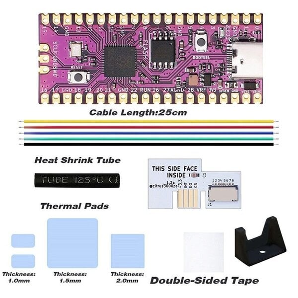 Raspberry Pi Pico Boardille Picoboot IPL Replacement Modchip ja SD2SP2 Adapter Card Reader for Nintendo GameCube