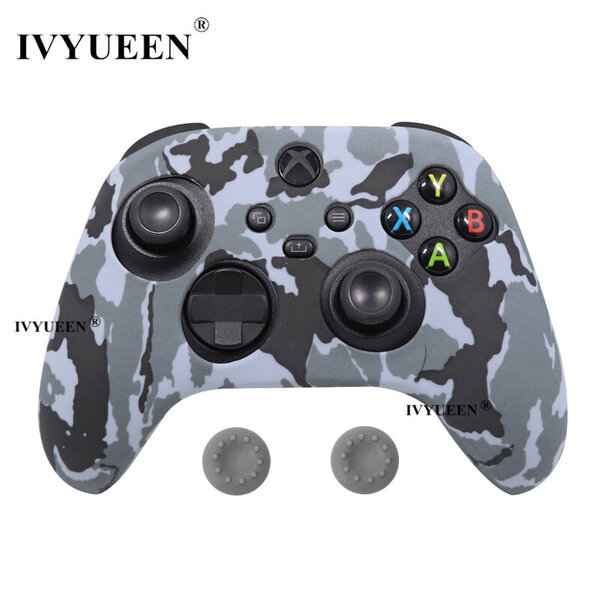 XBox Series S X Controller Water Transfer Printing Suojaava silikonikotelo peukalokahvalla