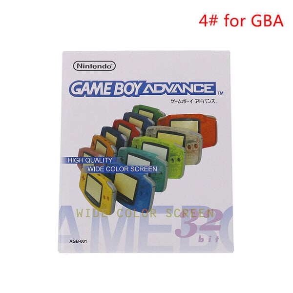 1kpl GBA/GBC/GBA SP/GB DMG-pelikonsoliin Uusi pakkauslaatikko Gameboy Advance New Packaging -suojakotelolle