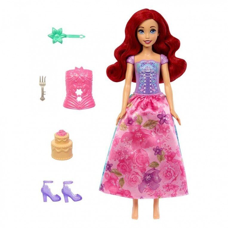 Nukke Disney Princess Spin Reveal Ariel hinta ja tiedot | Tyttöjen lelut | hobbyhall.fi