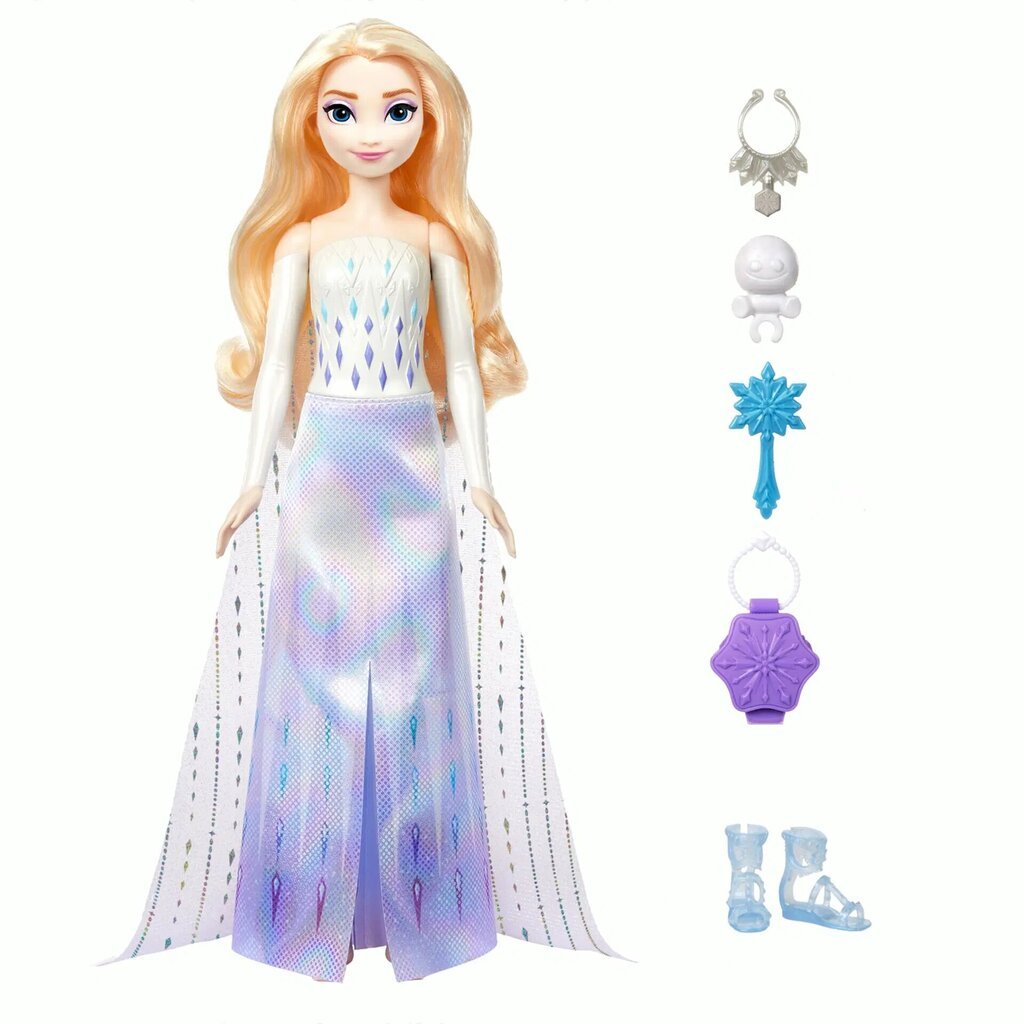 Nukke Disney Princess Spin Reveal Frozen Elza hinta ja tiedot | Tyttöjen lelut | hobbyhall.fi