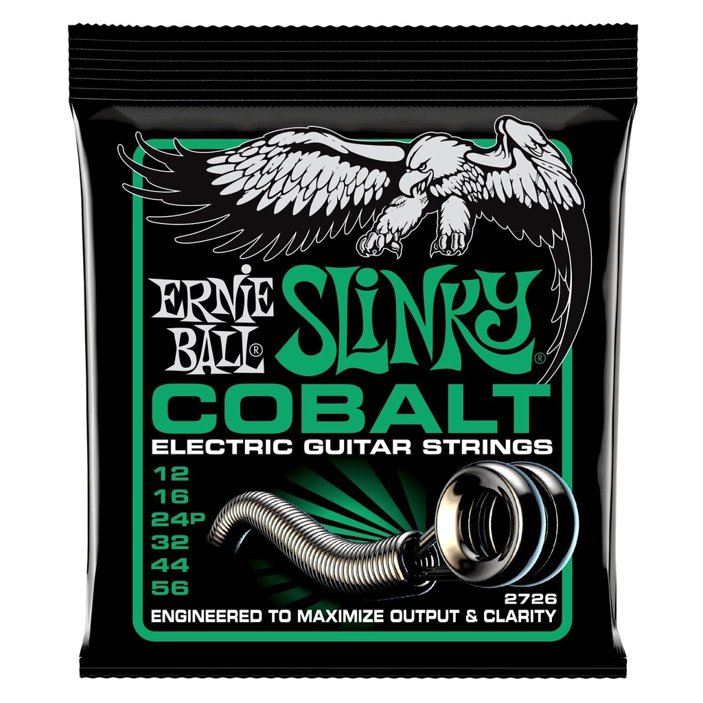 Sähkökitaran kielet Ernie Ball P02726 Ei edes Slinky Cobalt 12-56 hinta ja tiedot | Soittimien lisätarvikkeet | hobbyhall.fi