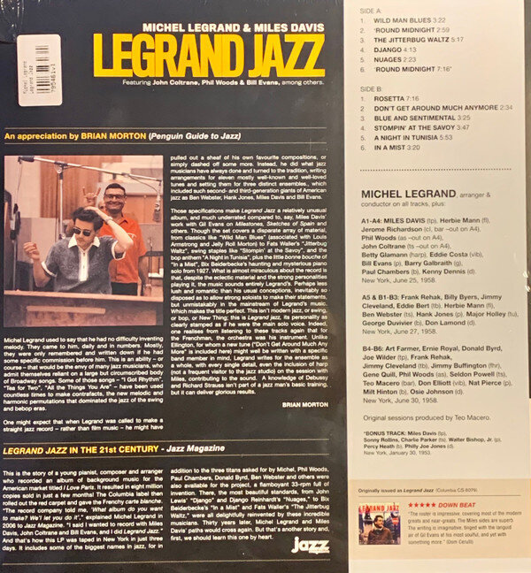 Vinyylilevy Michel Legrand & Miles Davis - Legrand Jazz hinta ja tiedot | Vinyylilevyt, CD-levyt, DVD-levyt | hobbyhall.fi