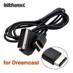 BitFunx 1,8 m RGB Scart -kaapeli PS2/PS1/PS3/SEGA Mega Drive1/MD2/DC Dreamcast/Saturn/XBOX/XBOX 360 Retro -videopelikonsoleille hinta ja tiedot | Pelikonsolitarvikkeet | hobbyhall.fi