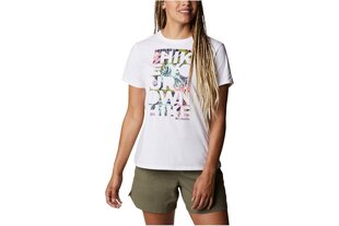 Naisten T-paita Columbia Sun Trek W Graphic Tee 1931753103, valkoinen hinta ja tiedot | Naisten T-paidat | hobbyhall.fi