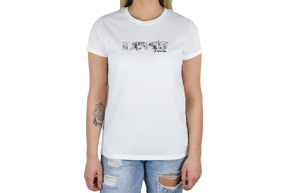 Naisten t-paita Levi's The Perfect Tee 173691623, valkoinen hinta ja tiedot | Naisten T-paidat | hobbyhall.fi