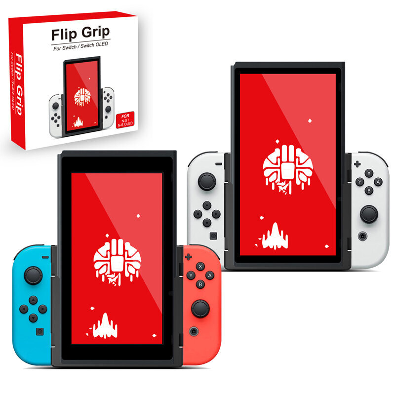 Portrait Mode Flip Grip Handheld -lisävaruste Nintendo Switchin pystysuuntaiseen tilaan Toimii OLED Joy-con Grips -telineen kanssa hinta ja tiedot | Pelikonsolitarvikkeet | hobbyhall.fi