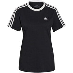 Naisten T-paita Adidas Essentials 3 Stripes W GS1379, musta. hinta ja tiedot | Adidas Muoti | hobbyhall.fi