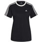 Naisten T-paita Adidas Essentials 3 Stripes W GS1379, musta. hinta ja tiedot | Naisten T-paidat | hobbyhall.fi