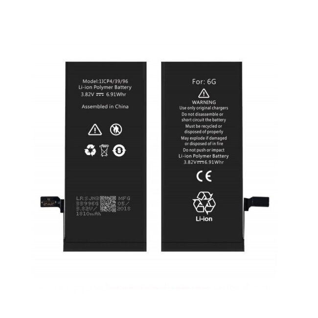 Riff 616-0809 Analoginen akku Apple iPhone 6 Li-Ion 2200mAh hinta ja tiedot | Puhelimen akut | hobbyhall.fi