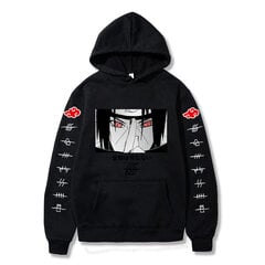 (Lmusta)Japanilainen anime Akatsuki Miesten huppari Pilvisymbolit Japani Hupparit Streetwear Itachi Syksy Talvi SHRY hinta ja tiedot | Miesten neuleet ja villapaidat | hobbyhall.fi