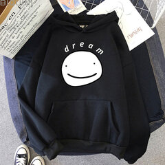 (Musta)Dream Smp Huppari Anime Pullover Puserot Unisex Streetwear Miesten Puuvilla Punk Vaatteet Kevät/Talvi Harajuku Naiset Wram Musta 12 SHRY hinta ja tiedot | Miesten neuleet ja villapaidat | hobbyhall.fi