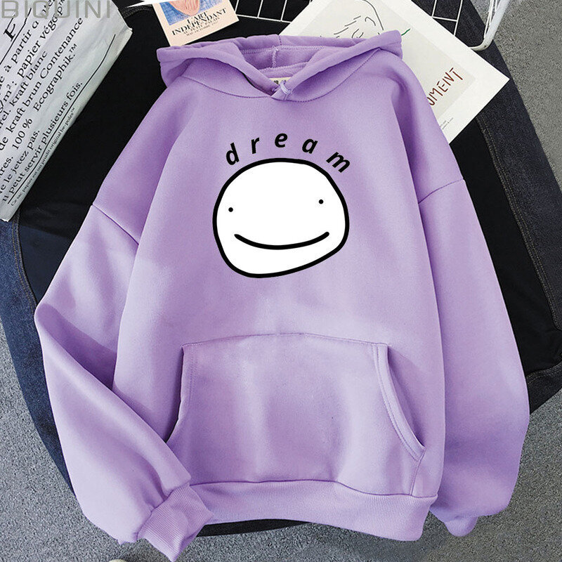 (Vaalean violetti)Dream Smp Huppari Anime Pullover Puserot Unisex Streetwear Miesten Puuvilla Punk Vaatteet Kevät/Talvi Harajuku Naiset Wram Musta 12 SHRY hinta ja tiedot | Miesten neuleet ja villapaidat | hobbyhall.fi