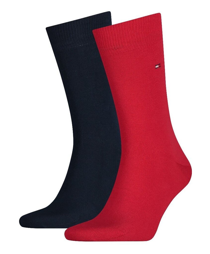 Tommy Hilfiger miesten sukat 2 paria, tummansininen-punainen hinta ja tiedot | Miesten sukat | hobbyhall.fi