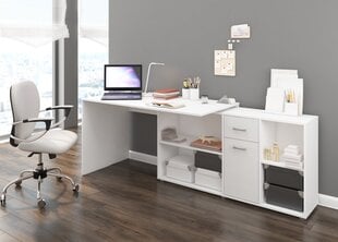 Kirjoituspöytä Beat P, valkoinen hinta ja tiedot | Tietokonepöydät ja työpöydät | hobbyhall.fi