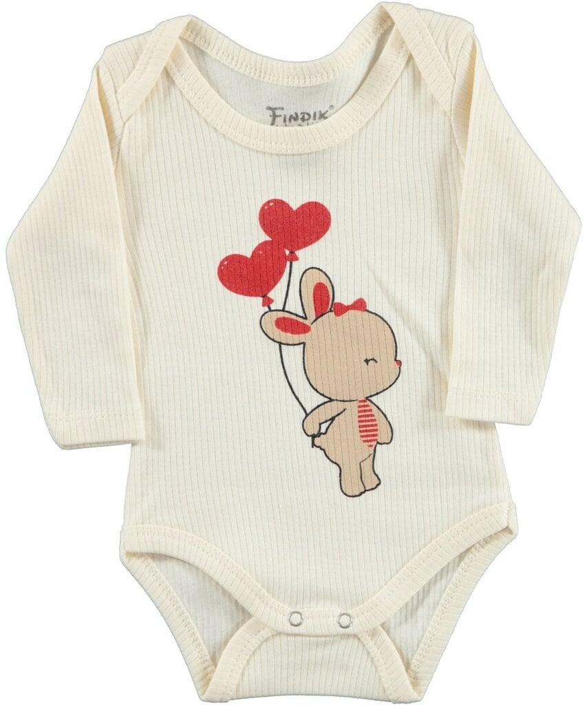 Ribbibody beige Rabbit hinta ja tiedot | Vauvan bodyt ja alusasut | hobbyhall.fi