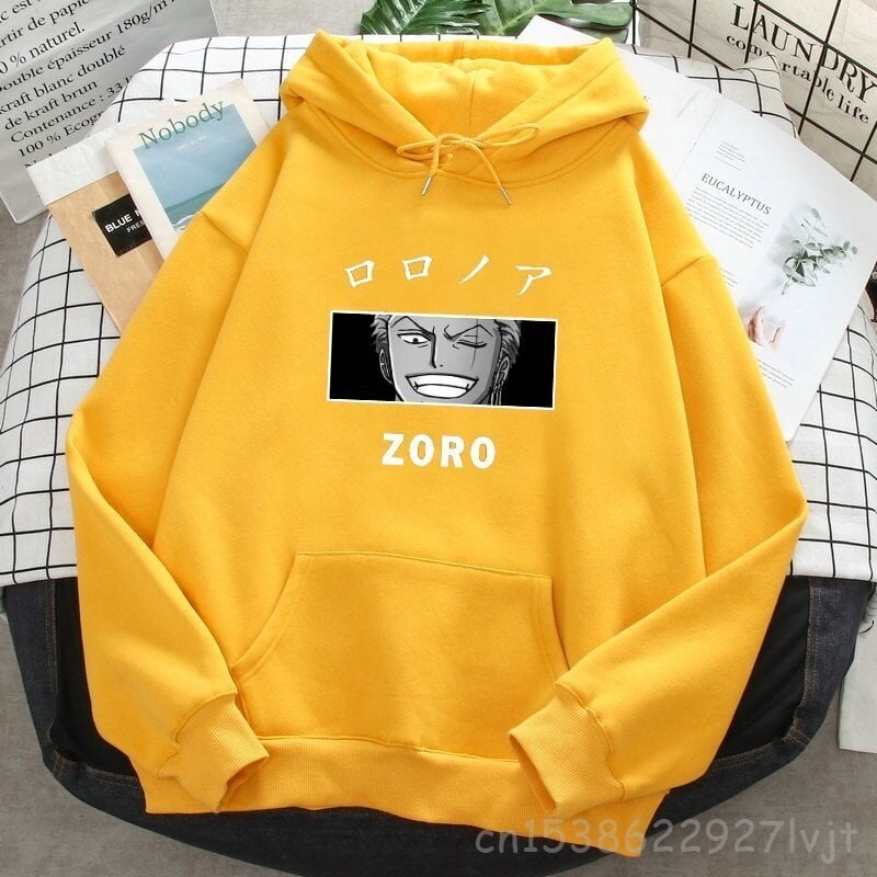 (XXXLYellow17)Roronoa Zoro Print Hupparit Naiset Miehet Japani Anime Puserot Hupulliset Merkki Mies Nainen Hupulliset taskut Streetwear SHRY hinta ja tiedot | Miesten neuleet ja villapaidat | hobbyhall.fi