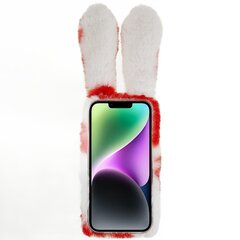 iPhone 14:lle Pehmeä Käsintehty Fluffy Furry Bunny TPU Shell Cute Rabbit Suojakotelo hinta ja tiedot | Puhelimen kuoret ja kotelot | hobbyhall.fi