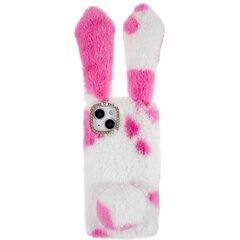 iPhone 14:lle Pehmeä Käsintehty Fluffy Furry Bunny TPU Shell Cute Rabbit Suojakotelo hinta ja tiedot | Puhelimen kuoret ja kotelot | hobbyhall.fi